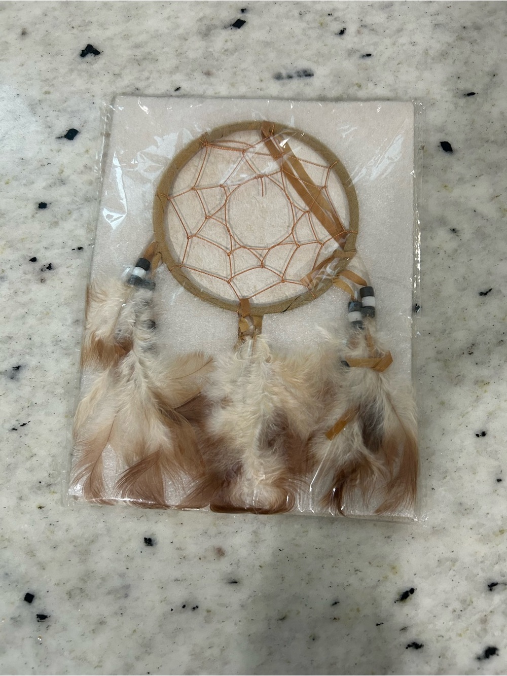 Beige Feather Dreamcatcher